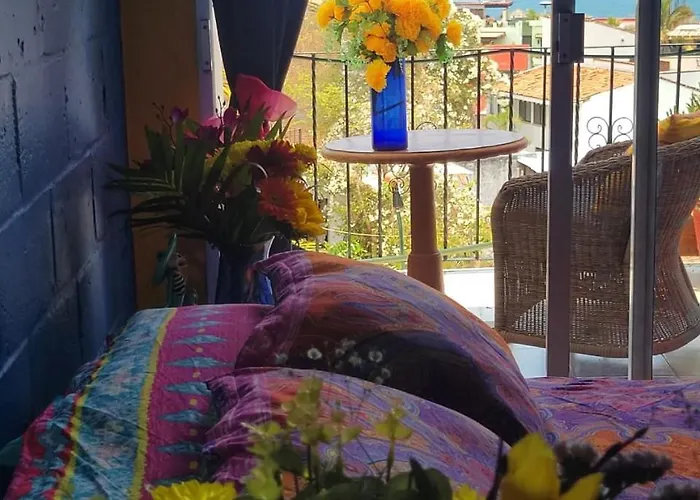 Frida Inspired Oceanview Old Town, Centro Vallarta Heritage House Puerto Vallarta