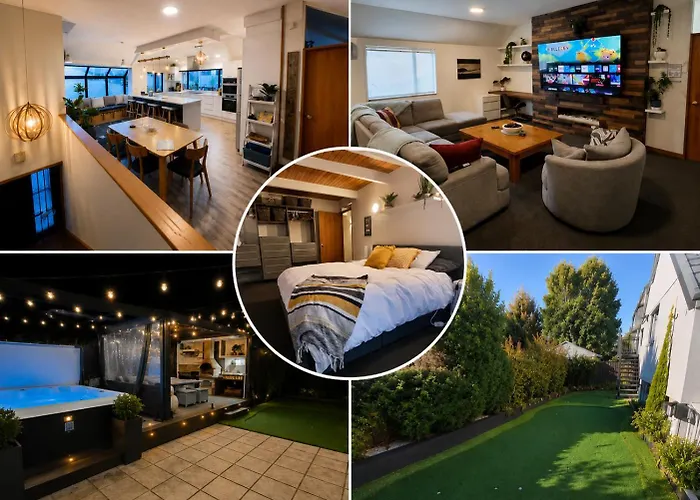 Home On Hagley With Spa Pool & Two Car Parks Christchurch