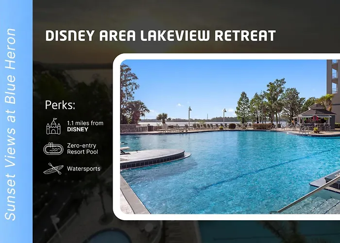 Lakefront Condo With Beautiful Views, Wifi, Central Ac, Shared Pool, & Hot Tub Orlando