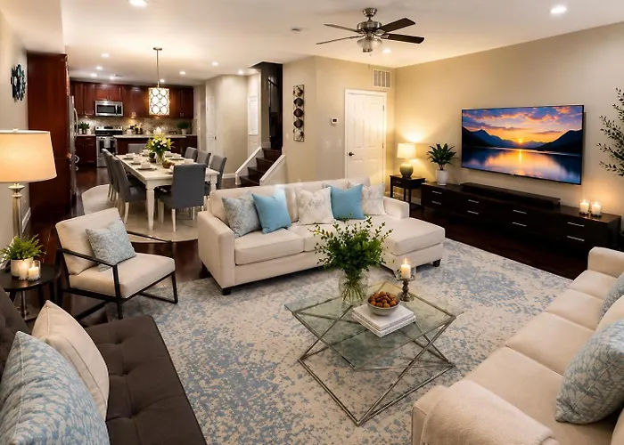 Grand Dc Group Retreat Sleeps 22 6Br 14 Beds 2 Living Rooms Free Parking Washington